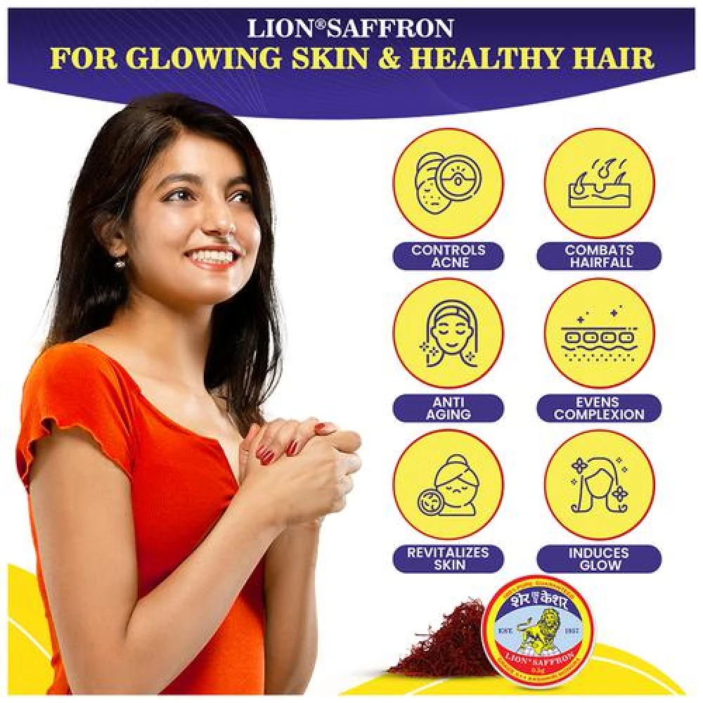 LION SAFFRON Kashmiri Mongra Kesar Grade A++ - Used For Cooking, 0.5 g-8.webp